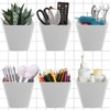 Large Grid Wall Bins - 6Pack Gray Gridwall Accessories Hanging