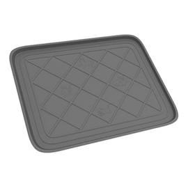 All Weather Boot Tray - Small Water Resistant Plastic Utility Shoe Mat for Indoor and Outdoor Use in All Seasons by Stalwart (Grey)