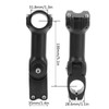 31.8x30mm Bicycle Angle Adjustable Handlebar Stem Riser Aluminium Alloy Sturdy