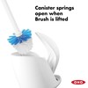 OXO Good Grips Compact Toilet Brush & Canister, White, 6"