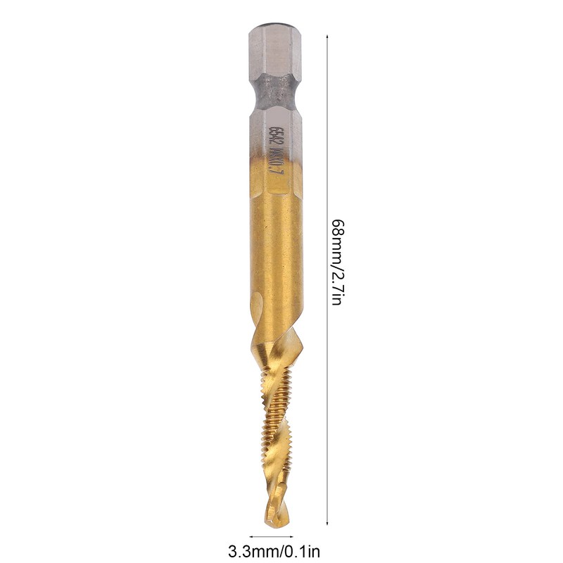 Tap Drill Set, 10 Pieces, Pitch: Approx. 0.03 inches (0.7