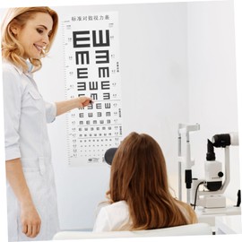 BIUDECO Eye Chart with Height Measure Standard Visual Testing Chart for Home Use and Tear Resistant for Adults Accurate Assessment