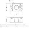 Sourcingmap M8 Plastic Cover Plain Channel Nuts 25pcs for Unistrut