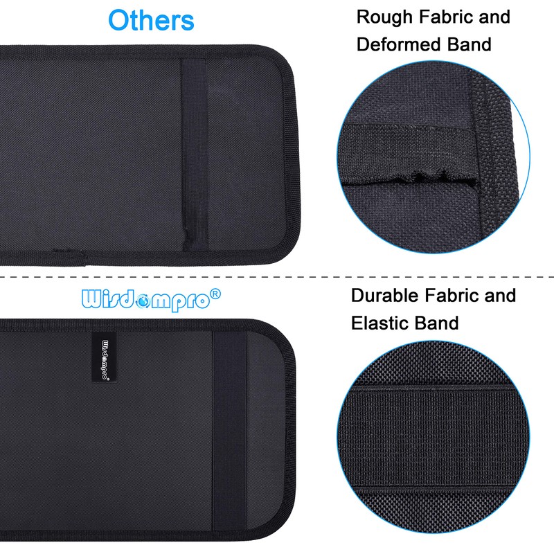 Car Sun Visor Organizer, Wisdompro Vehicle Interior Accessories Storage Pouch