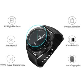 Futanwei [5 Pack] for VOVOAEWACH Smart Watch X7 Screen Protector Tempered Glass Film [9H Hardness][Anti-Scratch][Anti-Fingerprint][Bubble Free] Designed for VOVOAEWACH X7 Smartwatch Screen Protector