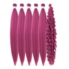 Deep Pink Braiding Hair Pre Stretched Knotless Braiding Hair for