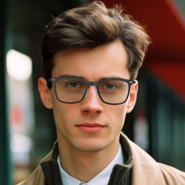 ANYLUV Mens Blue-Light-Glasses Blue-Light-Blocking Glasses: Lightweight Carbon Fibre Blue Light Glasses Men for Gaming Gift