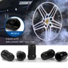20pcs Black 12x1.5 Lug Nuts, GAsupply Closed End Acorn Spline