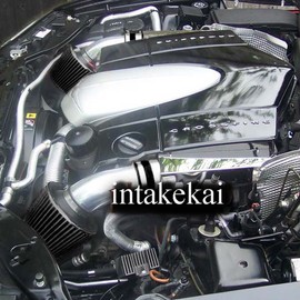 DUAL/TWIN AIR INTAKE KIT COMPATIBLE FOR 2004-2008 CHRYSLER CROSSFIRE 3.2 3.2L ENGINE (BLACK)