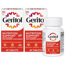 Geritol, Multivitamin Supplement, Contains Antioxidants, Vitamins B, C, E & D and Iron, 27, Minerals, Gluten-Free, Non-GMO, No Artificial Sweeteners, 40 Tablets, 2 Pack
