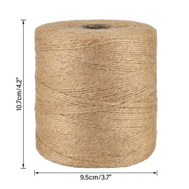 joycraft 1640Feet Natural Jute Twine, 1.5mm Thin Brown Twine String, 2-Ply Christmas String, Craft String for Gardening, Gift Wrapping, DIY Crafts, Wedding