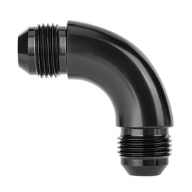 EVIL ENERGY 8AN Male to 8AN Male 90 Degree One Piece Full Flow Swivel Coupler Union Fitting Adapter Aluminum