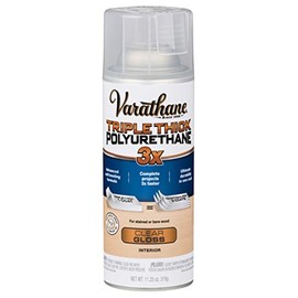 Varathane Triple Thick Polyurethane Clear Wood Finish Spray | Self-Leveling Formula | Scratch and Stain Resistance | Durability in One Coat | Gloss | 11.25 oz