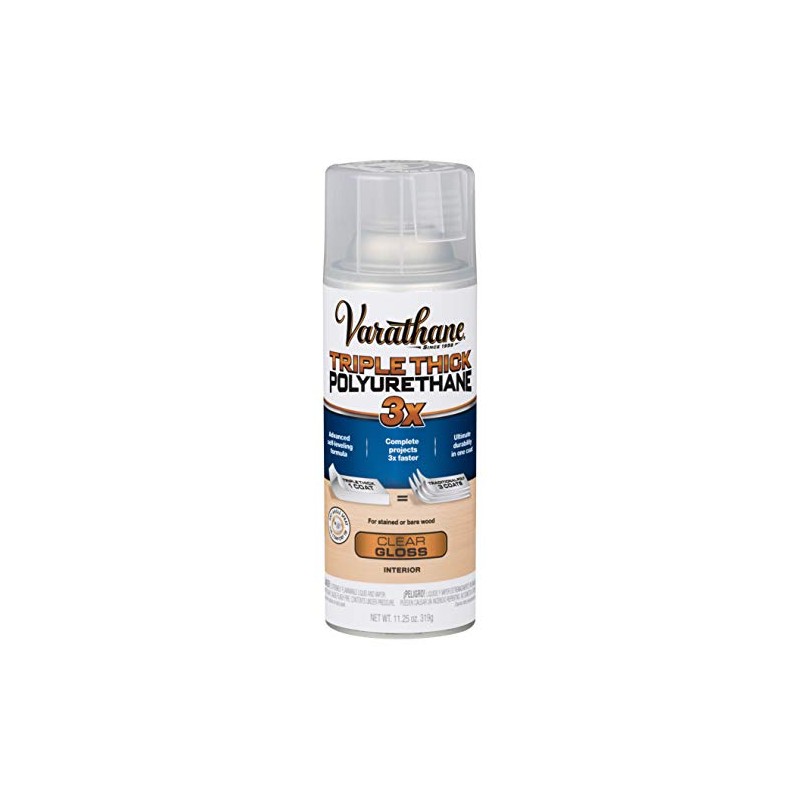 Varathane Triple Thick Polyurethane Clear Wood Finish Spray | Self-Leveling