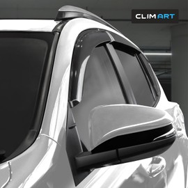 CLIM ART Incredibly Durable Rain Guards for RAV4 2013-2018, Original Tape-on Window Deflectors, Vent Deflector, Window Visors, Car Accessories, 6pcs. - 513123