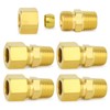 ChillWaves Brass Compression Tube Fitting, 5/8" OD x 1/2" NPT