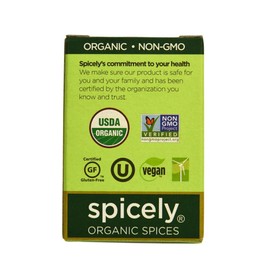 Spicely Organic Mustard Seeds Brown Whole 0.60 Ounce ecoBox Certified Gluten Free