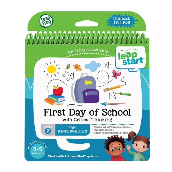 LeapFrog 21512 LeapStart Preschool First Day of School and Critical Thinking Activity Book
