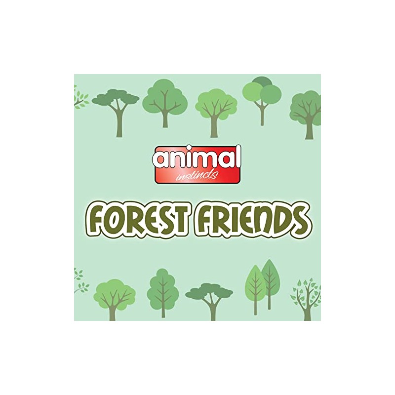 Animal Instincts Forest Friends Squeaky Plush Dog Toy Soft Comfort