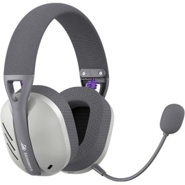 havit Gamenote Fuxi-H3 - Auriculares para Juegos con micrófono, 7,1-4 Modos (BT, 2,4 GHz, Tipo C, 3,5 mm), Color Gris