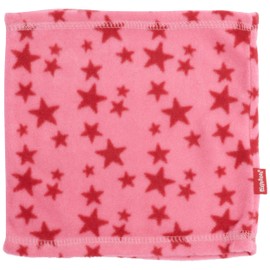 Playshoes Children's Unisex Breathable, with Star Pattern, Soft, Round Scarf, Suitable for Cold Days - Pink