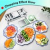Picador de verduras de acero inoxidable con 10 cuchillas, cortador