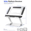 Amasrich Laptop Computer Stand Adjustable Height-Tablet Holder for Desk-Foldable Riser
