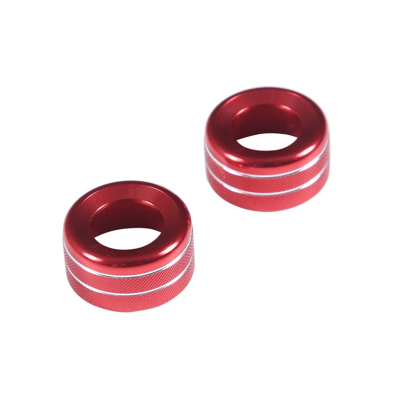 LLKUANG Center Console Volume Tune Knob Cover Ring Trim Interior