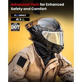 ILM Motorcycle Helmets Full Face for Men Women with Pinlock Powersports Street Racing Cascos para Motos DOT Model MF510(Gloss Black S, Large)