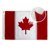 AMZFLAG Canadian Flag 12x18 Inch for Boat, Embroidered Canadian Boat