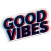 Good Mood Good Vibes Embroidered Iron On Sew On Patch