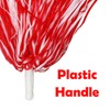 Hooshing 24PCS Red and White Pom Poms Cheerleading Plastic Cheer