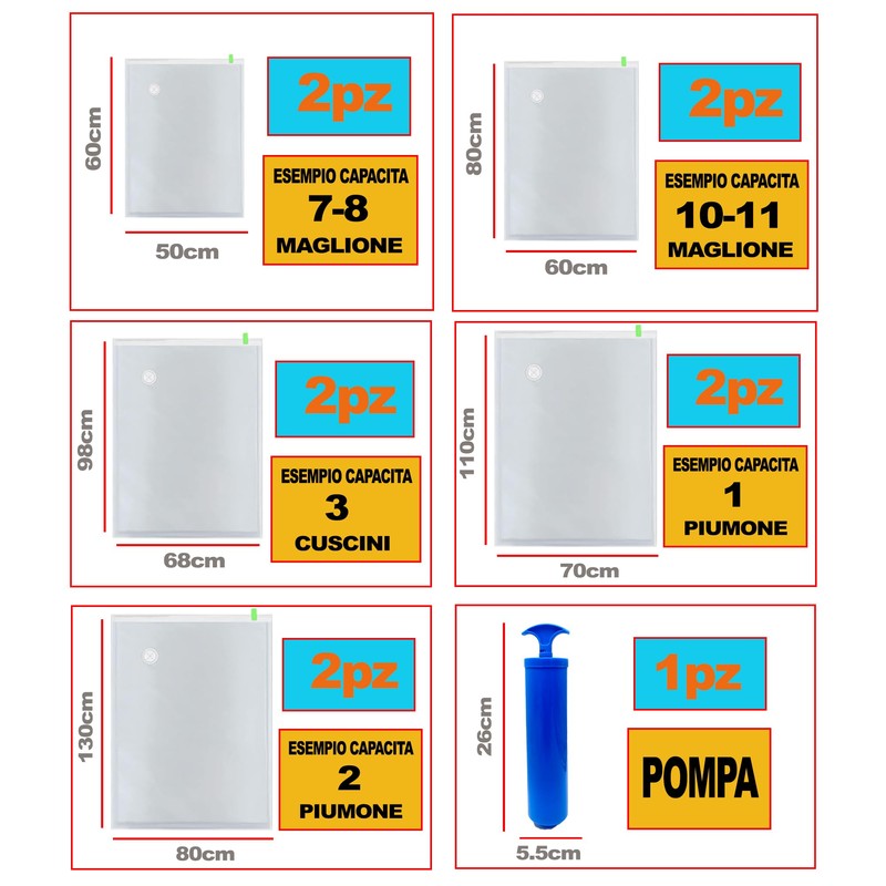 ICE TOYS 10 x Space Saving Vacuum Bags - 5