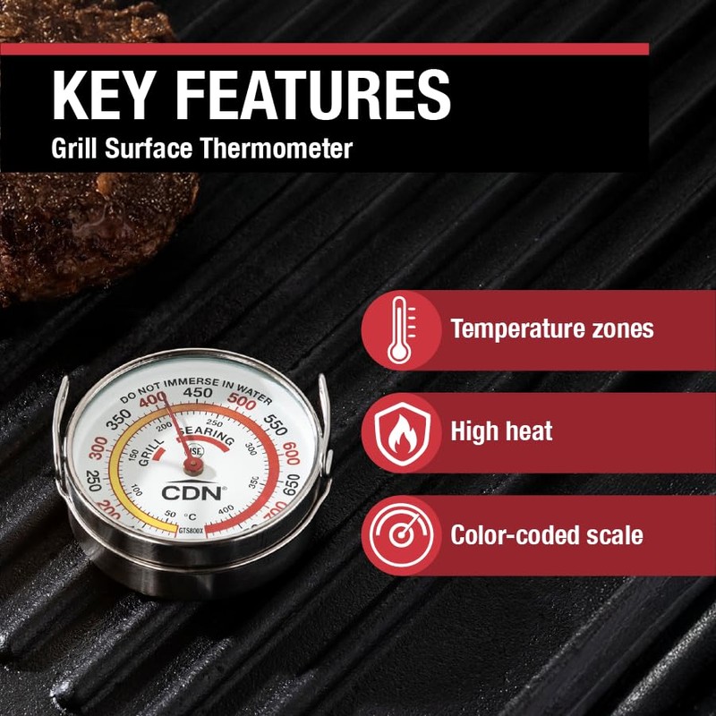 CDN Grill Surface Thermometer | NSF Certified | ProAccurate® |