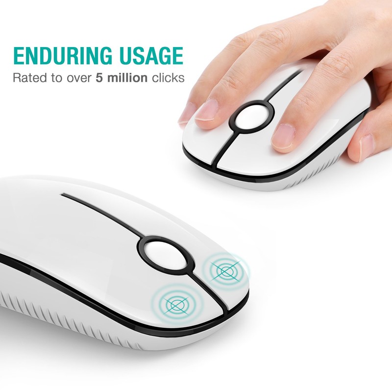 VssoPlor Wireless Mouse, 2.4G Slim Portable Computer Mice with Nano