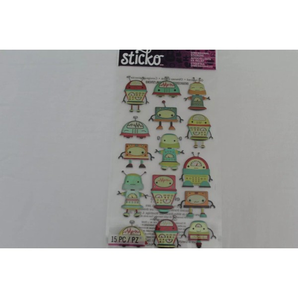 STICKO EK SUCCESS EK SUCCESS STICKO " LOTSA ROBOTS" 15