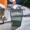 Open Waste Basket Acrylic Transparent Large Capacity Multifunctional Garbage Container