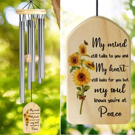 VAPCUFF Memorial Wind Chime for Loss of Loved One, Sympathy Gifts Wind Chimes for Outside, Bereavement Gift, in Memory of Loved One, Memorial Gifts for Loss of Mother or Father