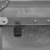 Set of 4 Stainless Steel Black Snap Lock Travel Suitcase