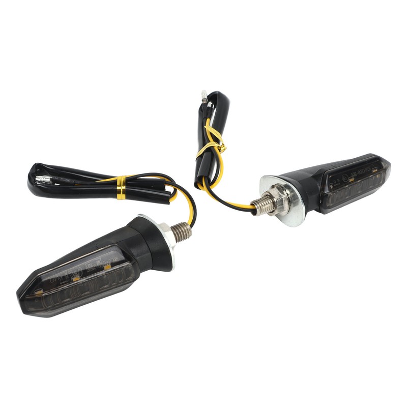 4Pcs Motorcycle LED Turn Signal Lights Mini Front Rear Indicator