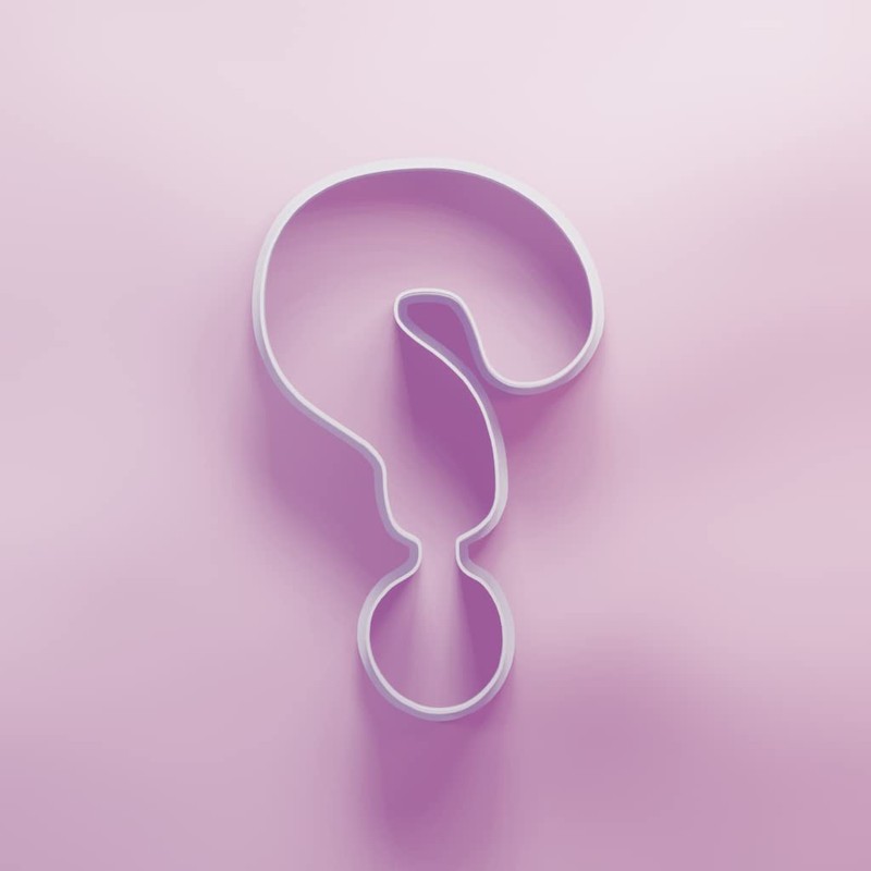 Question Mark Cookie Cutter - 3 Sizes