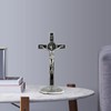 WeiLaiKeQi Crucifix with Base ST Crucifix Jesus Statue Durable Craftsmanship