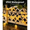 btfarm 2 Pack Solar String Lights Outdoor Waterproof, Total 98