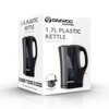 Daewoo Essentials, Plastic Kettle, Black, 1.7 Litre Capacity, Fill 7