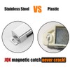 JQK Magnetic Cabinet Door Catch, Stainless Steel Closet Catches with