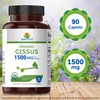 Brieofood Organic Cissus Quadrangularis 1500mg, 45 Servings, Vegetarian, Gluten Free,