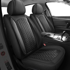 MIROZO Seat Covers,Universal Car Seat Covers Full Set Waterproof Vehicle Seat Covers Automotive Seat Covers Car Seat Protector Seat Cover Set for Cars SUV Pick-up Truck Sedan(Full Set, Black)