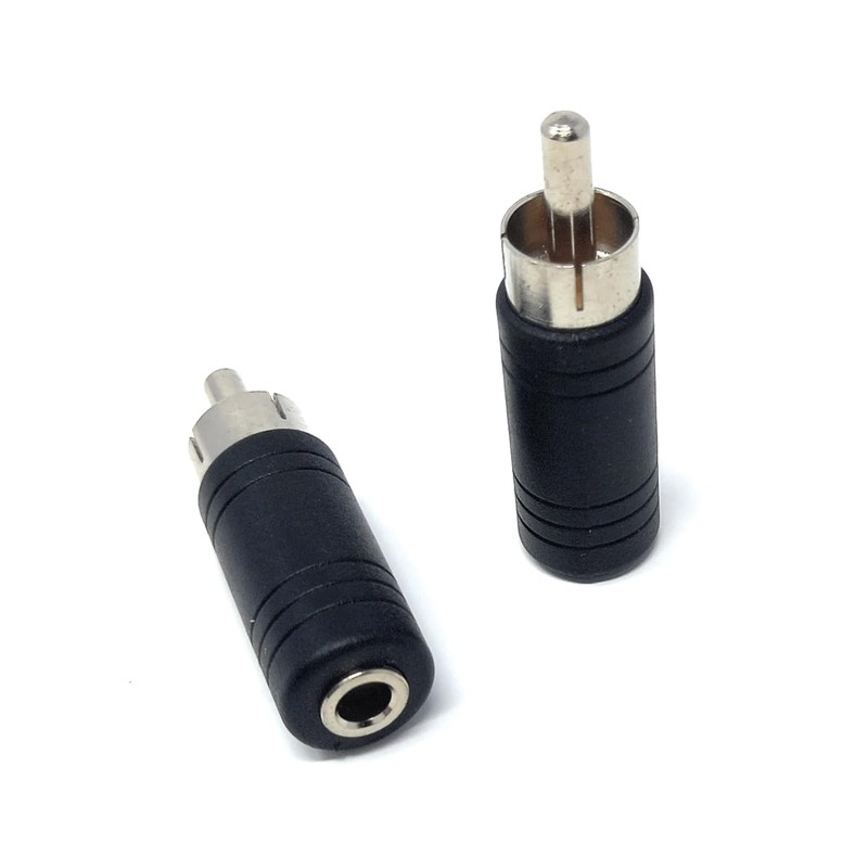 DRUT 2pcs. 3.5mm Mono Jack Socket to RCA Phono Socket