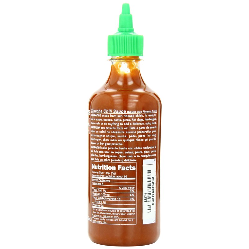 Sriracha Tuong Ot Sriracha Hot Chili Sauce, 17 Ounce