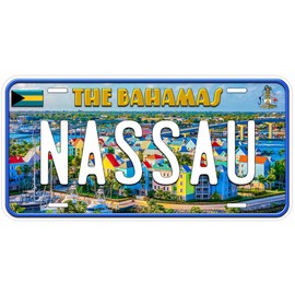 The Bahamas Nassau Cityscape Novelty Car Auto License Plate